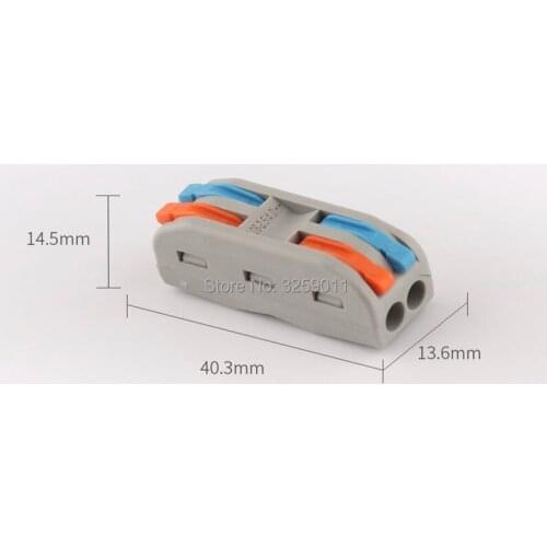 10PCS neutral wire PCT-212 222-412 live wire Electrical crimp Wiring Terminals Household wire Connectors 4 pin cable Connector