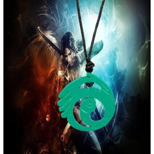 Tomb Raider Necklace Adjustable Leather Alloy Pendants Necklace for Men Women Cosplay Jewelry Hip Hop Accessories
