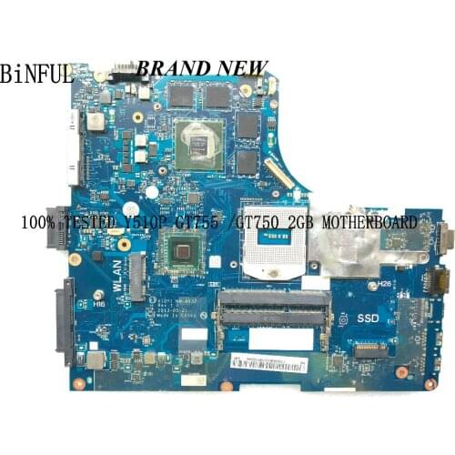 KEFU 100% TESTED ,NEW ITEM. VIQY1 NM-A032 MAIN BOARD for Lenovo Y510P LAPTOP MOTHERBOARD ,i7 PROCESSOR ,GPU GT755 / GT750 2GB