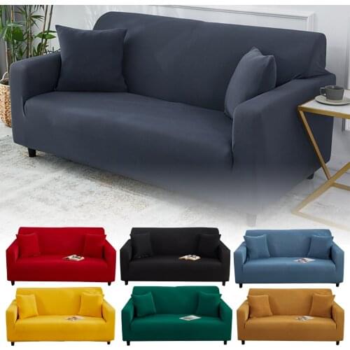 Stretch Armchair Cover Sofa Slipcovers Chair One Seat 2 3 Seater For Couch Protection Extensible Elastic Black Grey Color