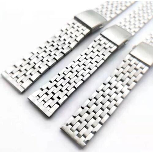 18mm 20mm 22mm Gold Silver Rose gold Stainless Steel Watch Band Strap Metal Bracelets For Men Women Wrist Watches Watchband