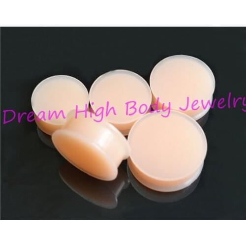 Skin Silicone Saddle Ear Plug Stretcher Piercing Retainer Hider Flesh Tunnel Ear Piercing Expander 22 24 26 28 30mm Free Shippin