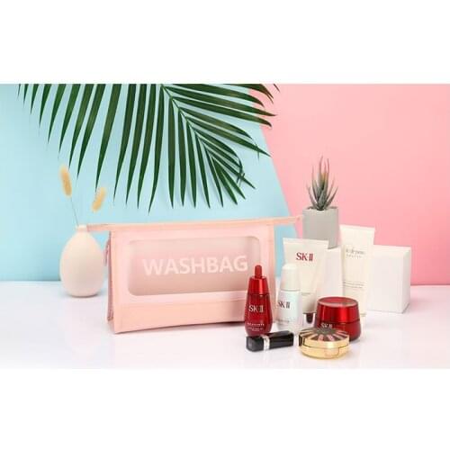 Outdoor lady cosmetic bag travel cosmetics toiletries cosmetics waterproof storage bag transparent storage bag cosmetic bag
