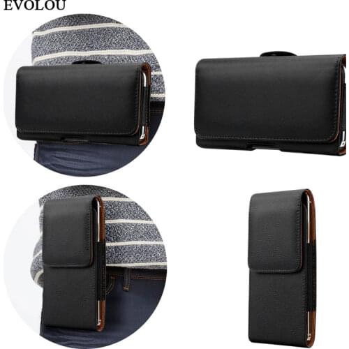 Universal Phone Pouch Belt Clip Cover Case for Iphone 11 Pro max 12 mini XR XS MAX X 7 8 6S 6 PLUS SE 5S 4S Leather Waist Bag
