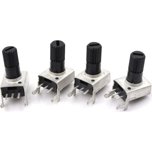 10pcs RV09 Vertical Potentiometer 5K 10K 50K 100K WH09 0932 Adjustable Resistor 3pin Seal Potentiometers Variable Resistors Kit