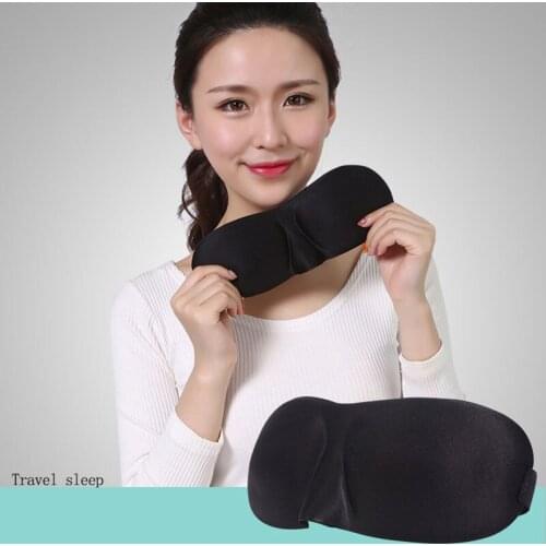 High quality patent Travel 3D Eye Mask Shade Memory Foam Nap Patch safe non-toxic Soft Padded Cover Relax Sleeping Blindfold