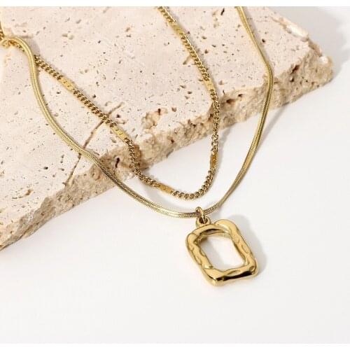 Golden Chains on The Neck Choker Necklaces for Women Fashion Jewellery Metal Multi-layer Necklaces Female Jewelry 2021 Trend