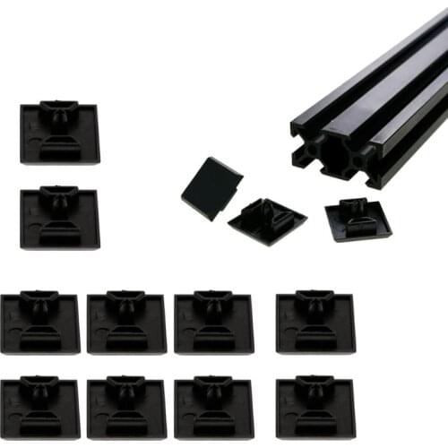 10pcs Aluminum Profile End Cap 2020 Plastic End Cap Cover Plate for EU Profile