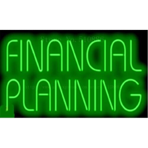 17*14" Financial Planning NEON SIGN REAL GLASS BEER BAR PUB LIGHT SIGNS store display Restaurant Shop Advertising Lights