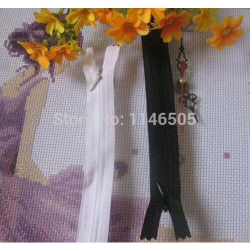 Mix 2 Color 20pcs Nylon zipper cushion invisible zipper ultra long 40cm Hidden Zipper for sewing handmade/clothes accessories