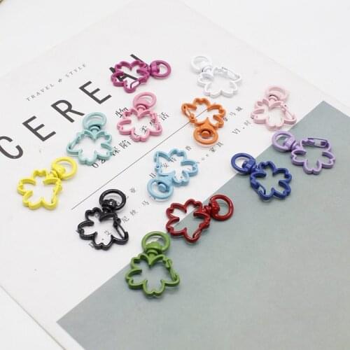 3 pieces/each batch of paint color cherry blossom zinc alloy keychain rope buckle car bag pendant accessories
