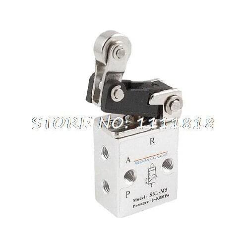 M5 Port 2 Position 3 Way Roller Mechanical Valve S3L-M5