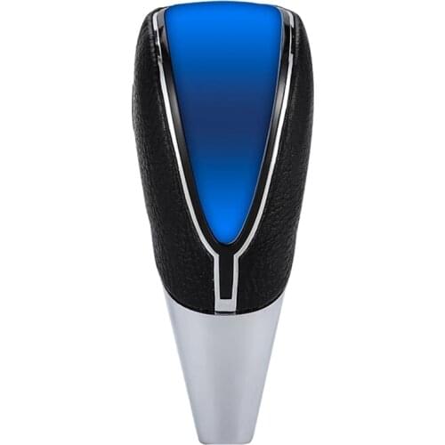 Car Shift Knob Cover Contact Activated LED Light Gear Knob Modification Leather Shifter Knobs Shift Light