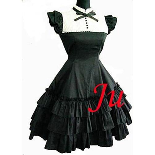 Gothic Lolita Punk Fashion Cotton Dress Outfit Cosplay Costume Tailor-made[CK009]
