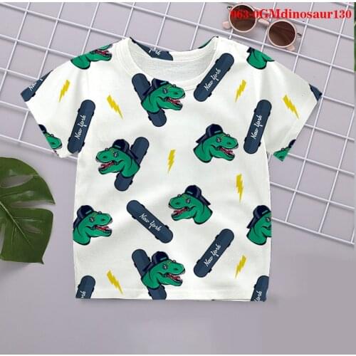 Dinosaur 3D T Shirts Anime Casual Streetwear baby Boy graphic Kids Fashion t shirt Children Printed T-shirt 2021 Tops Tee