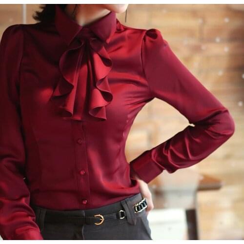 Блузки с воротником JUNSRM China At AliExpress