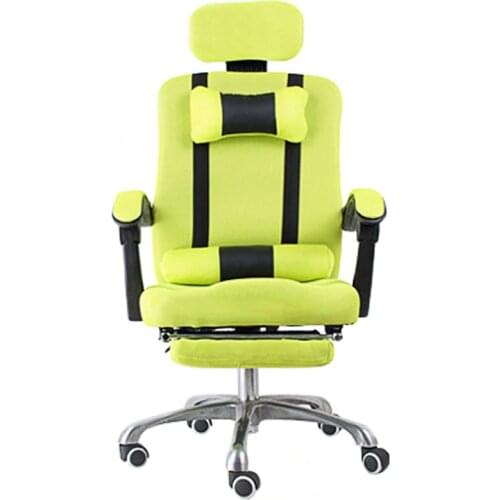 Computer chair home office chair mesh footrest chair can lie lunch break chair can be rotated lifting headrest BR-10