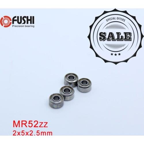 MR52ZZ Bearing ABEC-1 ( 10 PCS ) 2*5*2.5 mm Miniature MR52 ZZ Ball Bearings
