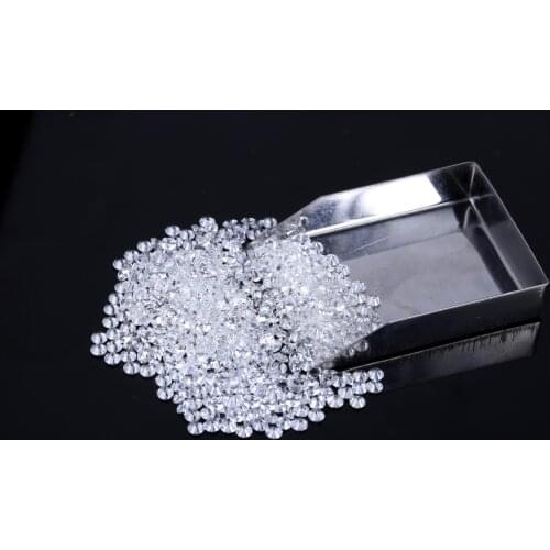 Zhanhao 0.8mm-2.9mm 1ct Wholesale Loose Gemstone Moissanite Perfect Cut D Color Diamond Price For Carat