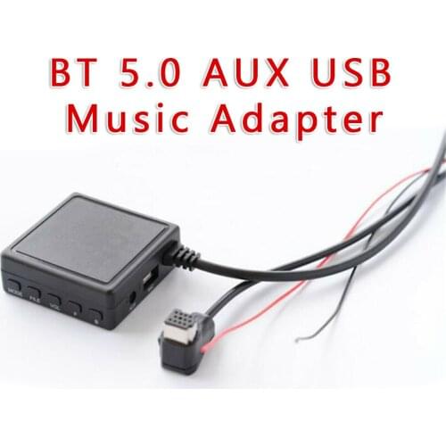 BT 5.0 AUX USB Music Adapter MIC Audio Cable Bluetooth Module For Pioneer Radio IP-BUS P99 P01 Car Audio Accessories