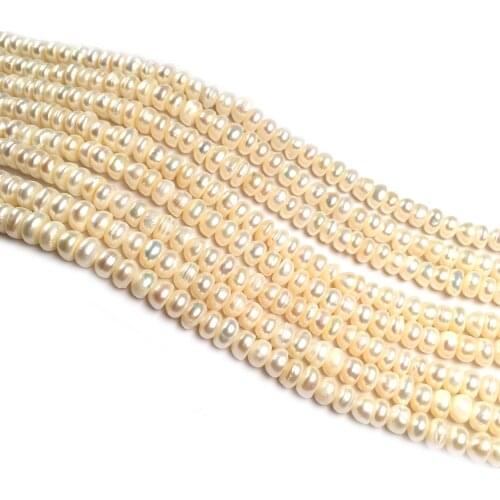 Natural Freshwater Pearl Beading Flat shape Isolation Bead Punch Loose Beads For jewelry making DIY Necklace Bracelet Accessorie