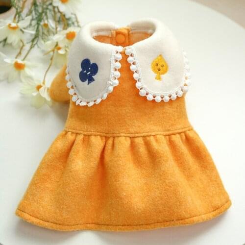 Girl Dog Clothes Winter Dress for Dog Outfit Cat Yorkshire Puppy Clothing Apparel Poodle Bichon Schnauzer Pomeranian Costume