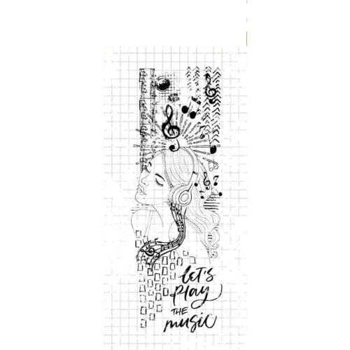 Girl Transparent Clear Silicone Stamp/Seal for DIY scrapbooking/photo album Decorative clear stamp sheets B0266