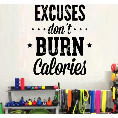 Drop Shipping GYM Wall Decal Living Room Removable Mural For Kids Rooms Home Decor Waterproof Wall Art Decal