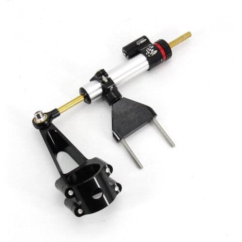 CNC Adjustable Motorcycle CBR 600 Steering Damper support Bracket Stabilize Mount Kit For Honda CBR600 F4i 1999-2004