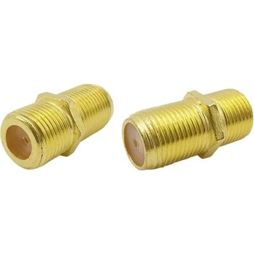 RF Coaxial Straight Through Head F Type Female Barrel Adapter F Female Jack to F Female Jack RG6 Coax Cable Connector