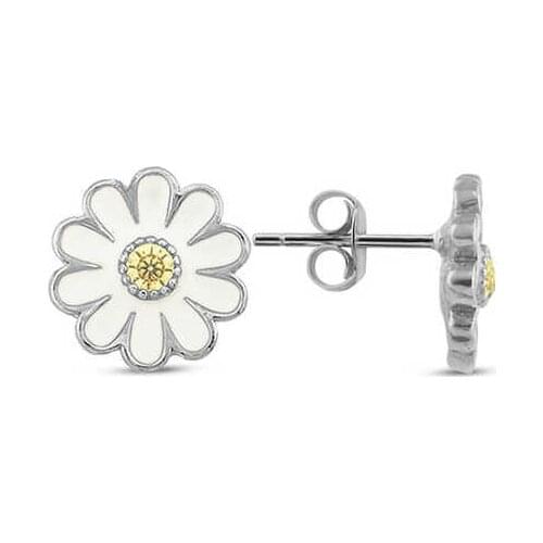 Silverlina Silver Daisy Nail Earrings
