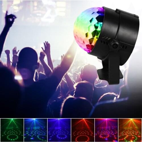 LED DJ Disco Projector Laser Light Music Sound Controller Strobe Lamp RGB USB Mixed Party Lighting for KTV Bar Club Party