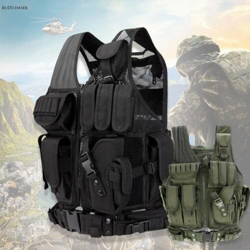 Tactical Army Military Combat Hunting Armor Vest Mens Adjustable Armor Outdoor CS Training Vest