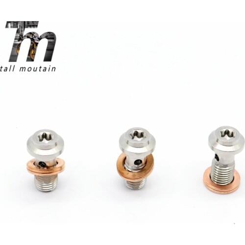 Universal Banjo Bolts Front Rear Brake Master Cylinder Screw Brake Hose Caliper Bolt Hydraulic Clutch Screw M10x1.25 Motorcycle