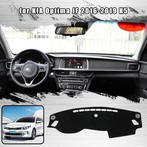 For KIA Optima JF 2016-2019 K5 Dashmat Dashboard Cover Dash Cover Mat Protective Carpet Styling