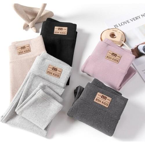 Winter Kids Girls Velvet Leggings Thicken Trousers Baby Girl Warm Legging Children Casual Sports Pants