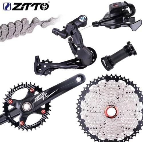 ZTTO 10 Speed Bicycle MTB Cassette Shifter Rear Derailleur Mountain Bike 1X10 Groupset single crankset system Chain Group set
