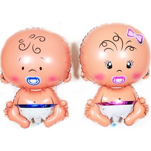 1pcs Baby Shower Boys Girls Gender Revealed Holiday Decorations Foil Balloons Helium Balls Crown Number Birthday Party Balloon