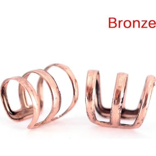 2 PCS/Lot Adjustable Dreadlock Beads Tube Ring For Braids Hair Beads Braid Cuff Clip Cute Free Shipping