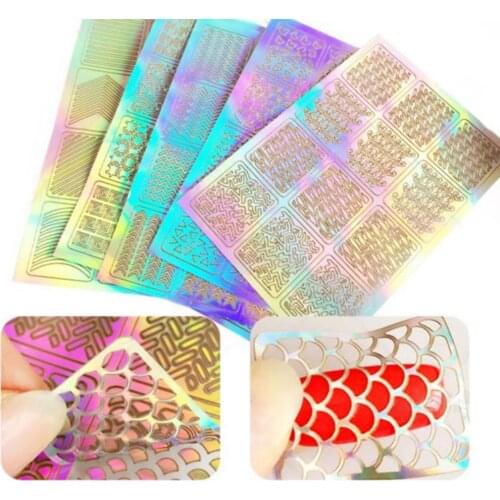 3 Sheet Nail Art Transfer Stickers Decal 3D Design Manicure Tips Decoration Tool