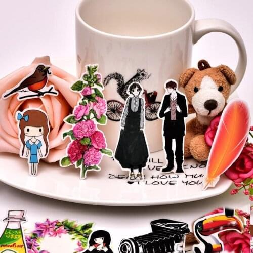 30pcs cute japanese Daily quotation girls stickers scrapbooking stickers /decorative /DIY craft photo albums for the diary