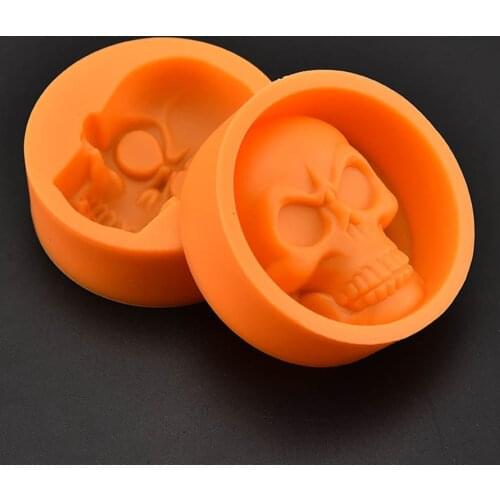 3D Skull Cake Mold Silicone DIY Chocolate Candy Molds Halloween Party Cake Decoration Mold Pastry Baking Decoration Tools