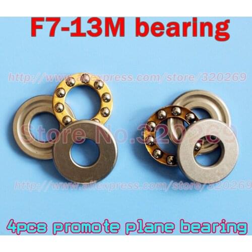 4pcs F7-13M 7*13*4.5mm Axial Shaft Thrust Ball Bearing Assembly Plane