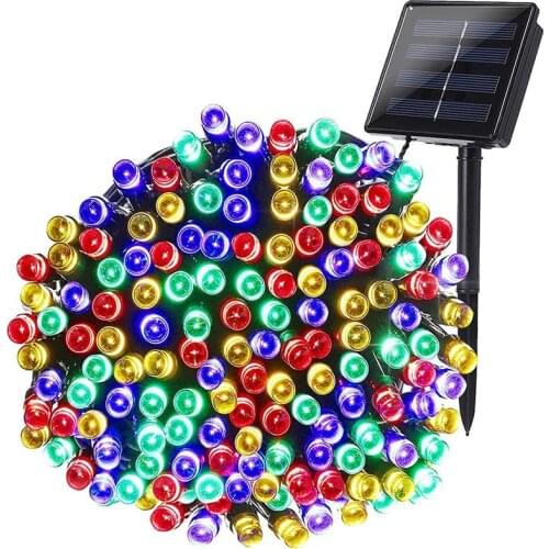 50/100/200 Led Solar Fairy Lights Outdoor Waterproof Street Garland Houses Christmas Garden Decorations String Light Strip Chain