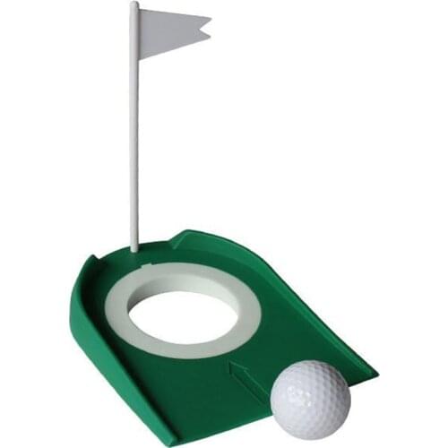 Golf Indoor Putting Trainer with Detachable Putting Disc With Hole Flag Putter Green Practice Aid Home Yard Outdoor