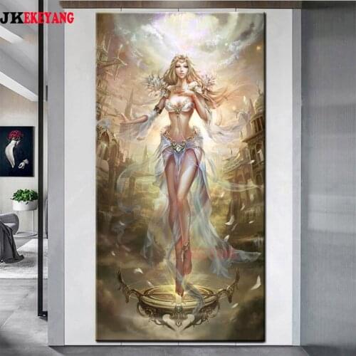 Large 5D Diy diamond painting Fairy Diamond Mosaic Rhinestone Embroidery cross stitch Y4136