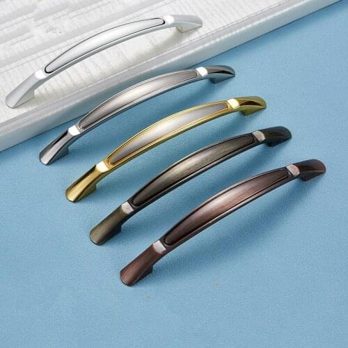 European Style Antique Furniture Handle Green Bronze Wardrobe Drawer Knob Kitchen White Cabinet Door Handle Home Decoration