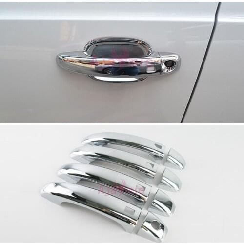 Car ABS Chrome handle Protective Cover Door Handle Outer Bowls Garnish Moulding Trim 2012-2018 For Audi Q3 Accessories