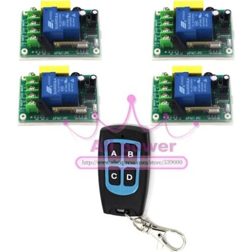 Free Shipping 220V 30A RF 3000W 200M Wireless Remote Control Switch and Controller System remote control outlet switch z-wave