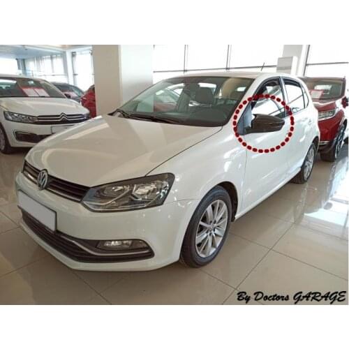 Bat Mirror Cover For volkswagen Polo 2010 2011 2012 2013 2014 2015 2016 2017 2018 2019 2020 Piano Black Wing Body Kit